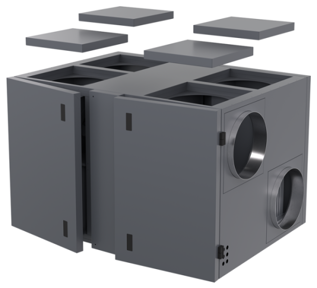 Компактная приточно-вытяжная установка COMPACTAIR by ZILON серии ZPVR-N 1200 UWL ЕС NC